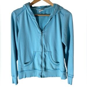 EE2 - Columbia Blue Zip-Up Hoodie Women’s Medium